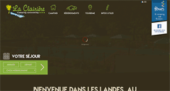 Desktop Screenshot of camping-laclairiere.fr