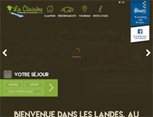 Tablet Screenshot of camping-laclairiere.fr